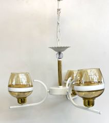 2035/3 ÜÇLÜ CAM BAL BEYAZ AVİZE