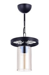 732-1 TEKLİ AVİZE SİYAH