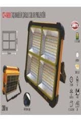 CT-4698 TAŞINABİLİR ŞARJLI SOLAR PROJEKTÖR